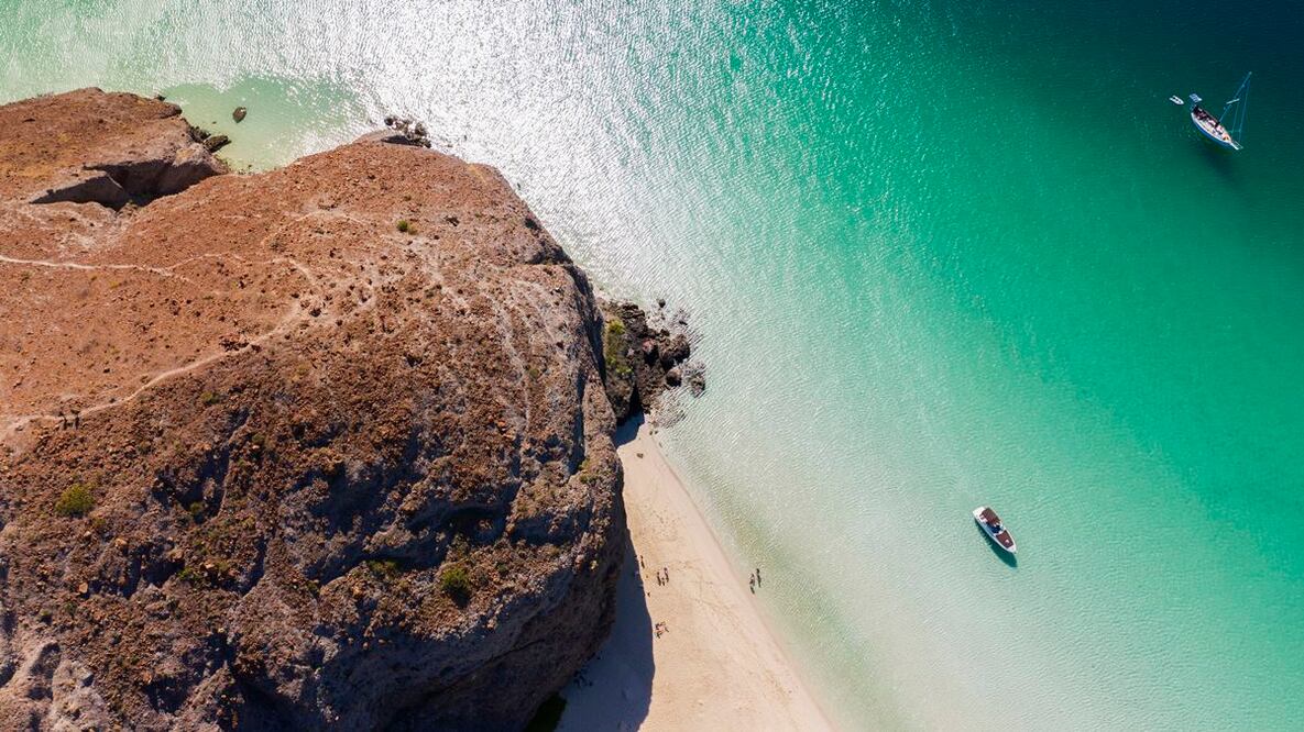 Balandra desde el aire